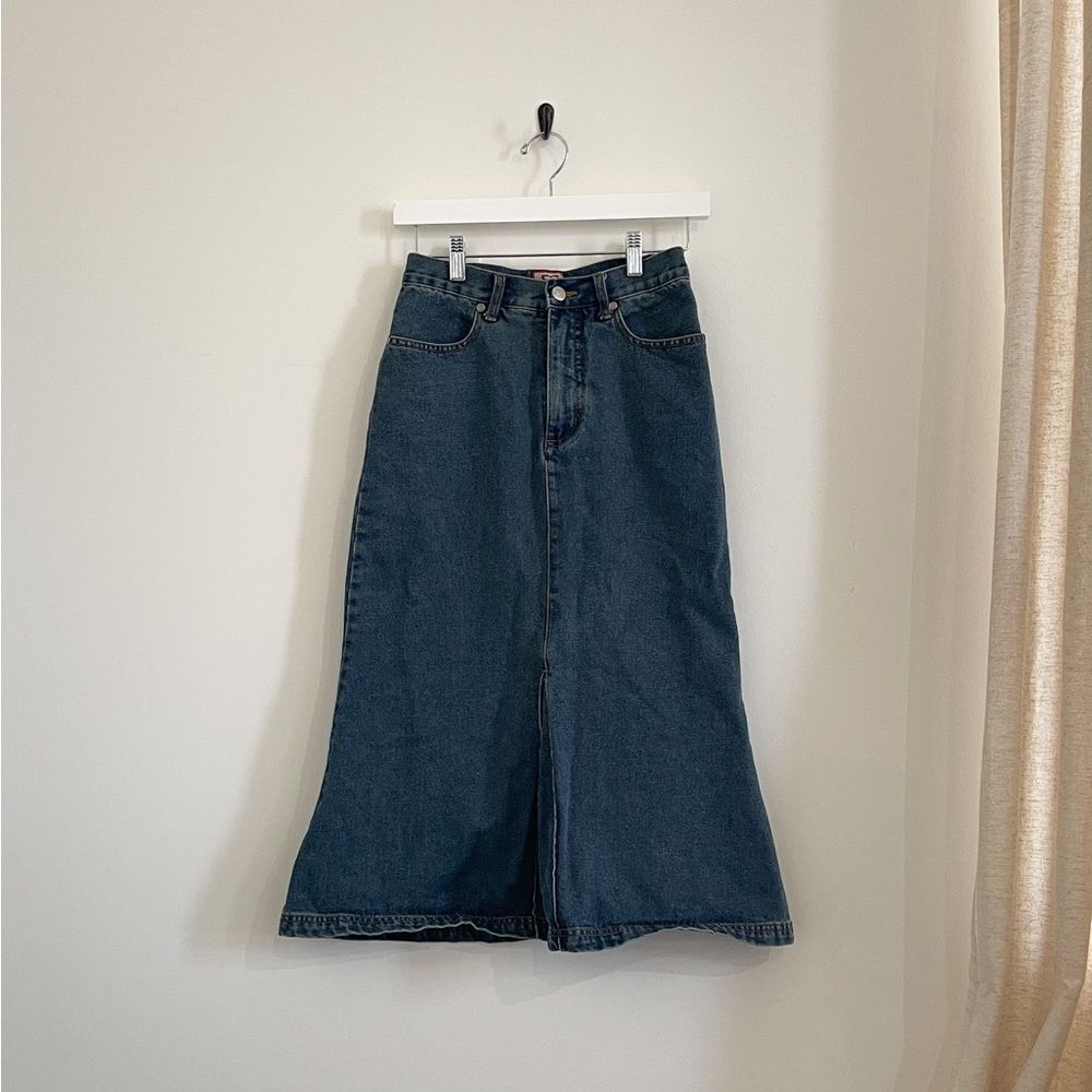 MIDI DENIM SKIRT